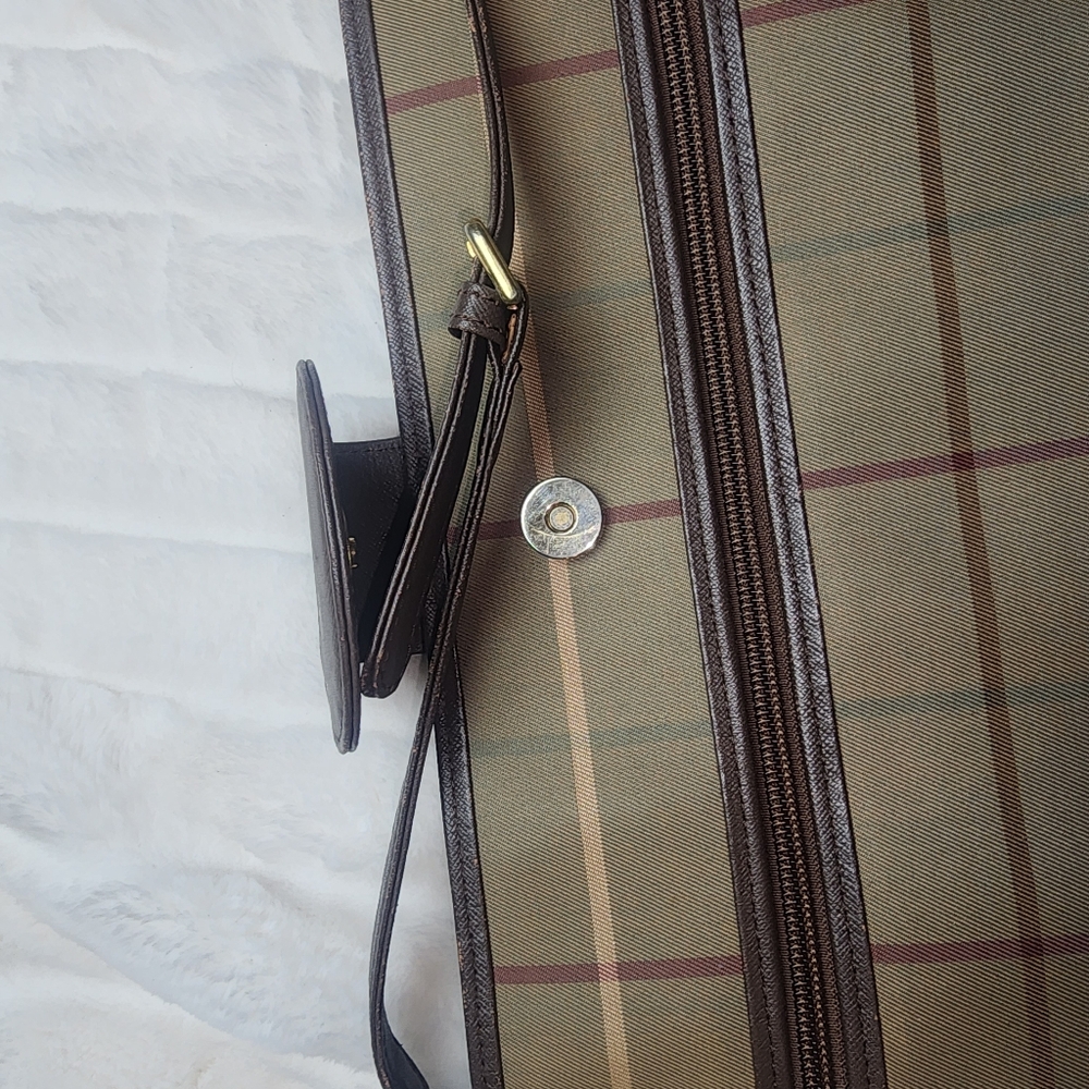 Vinatge Burberry Green and Brown Shoulder Bag - Picture 10 of 11